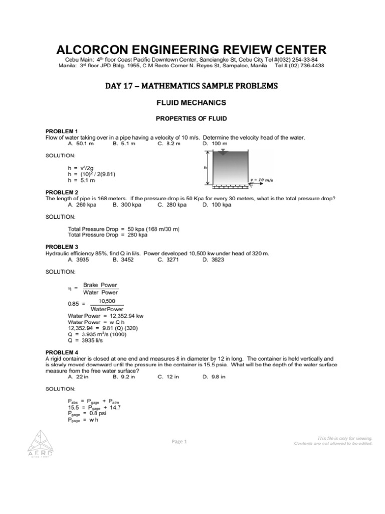 Sample Problems Math Day 17 | PDF