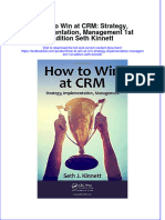 Textbook How To Win at CRM Strategy Implementation Management 1St Edition Seth Kinnett Ebook All Chapter PDF