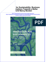 Textbook Innovation For Sustainability Business Transformations Towards A Better World Nancy Bocken Ebook All Chapter PDF