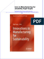 Download textbook Innovations In Manufacturing For Sustainability Kapil Gupta ebook all chapter pdf 