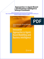 Download textbook Innovative Approaches In Agent Based Modelling And Business Intelligence Setsuya Kurahashi ebook all chapter pdf 