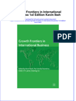 Download textbook Growth Frontiers In International Business 1St Edition Kevin Ibeh ebook all chapter pdf 