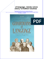 Textbook Guardians of Language Twenty Voices Through History 1St Edition Coulmas Ebook All Chapter PDF