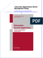 Download textbook Information Security Applications Brent Byunghoon Kang ebook all chapter pdf 