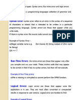 Syntax, Runtime & Logic Errors in Visual Basic