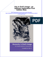 Textbook Humanity in Gods Image An Interdisciplinary Exploration First Edition Welz Ebook All Chapter PDF
