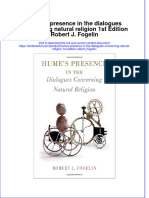 Download textbook Humes Presence In The Dialogues Concerning Natural Religion 1St Edition Robert J Fogelin ebook all chapter pdf 