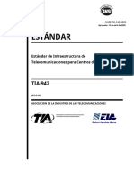 ANSITIA 942 - Edicion 2005 - Estándar de Infraestructura de Telecomunicaciones para Centros de Datos