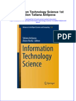 ebffiledoc_726Download textbook Information Technology Science 1St Edition Tatiana Antipova ebook all chapter pdf 