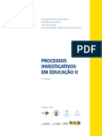 Curso - Ed Especial - Processos Investigativos Educação II