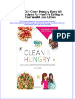 Textbook Hungry Girl Clean Hungry Easy All Natural Recipes For Healthy Eating in The Real World Lisa Lillien Ebook All Chapter PDF