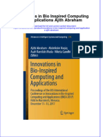 Textbook Innovations in Bio Inspired Computing and Applications Ajith Abraham Ebook All Chapter PDF