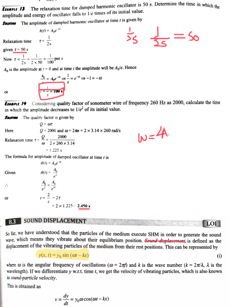 Accoustic Waves, Sound Intensity | PDF