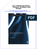 Textbook Imaginaries of Modernity Politics Cultures Tensions 1St Edition John Rundell Ebook All Chapter PDF