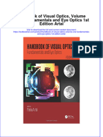 Download textbook Handbook Of Visual Optics Volume One Fundamentals And Eye Optics 1St Edition Artal ebook all chapter pdf 