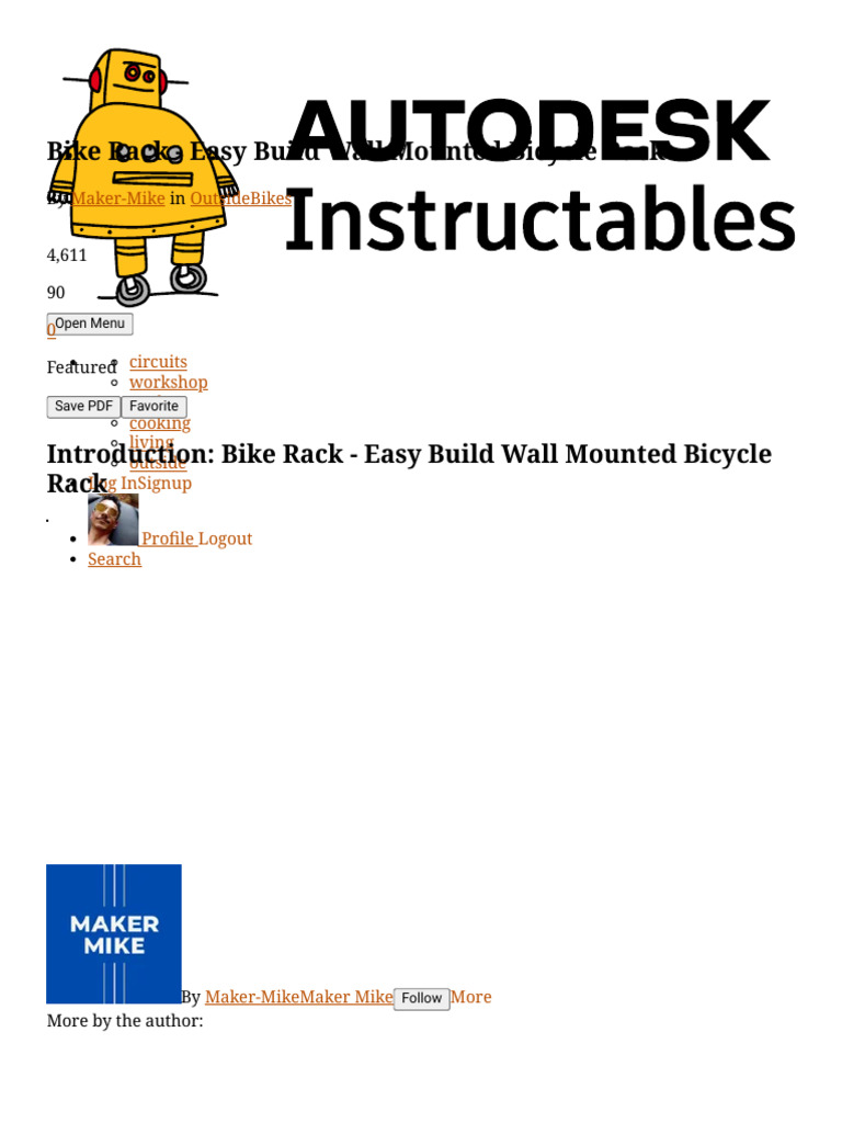 Bike Rack Easy Build Wall Mounted Bicycle Rack 9 Steps With