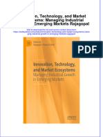 PDF Innovation Technology and Market Ecosystems Managing Industrial Growth in Emerging Markets Rajagopal Ebook Full Chapter