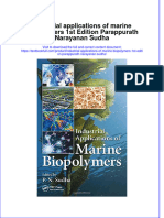 Textbook Industrial Applications of Marine Biopolymers 1St Edition Parappurath Narayanan Sudha Ebook All Chapter PDF