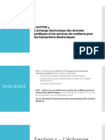 Chapitre  - L'échange électronique des données juridiques et les services de confiance pour les transactions électroniques