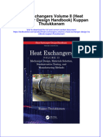 Full Chapter Heat Exchangers Volume Ii Heat Exchanger Design Handbook Kuppan Thulukkanam PDF
