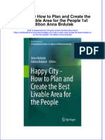Download textbook Happy City How To Plan And Create The Best Livable Area For The People 1St Edition Anna Brdulak ebook all chapter pdf 