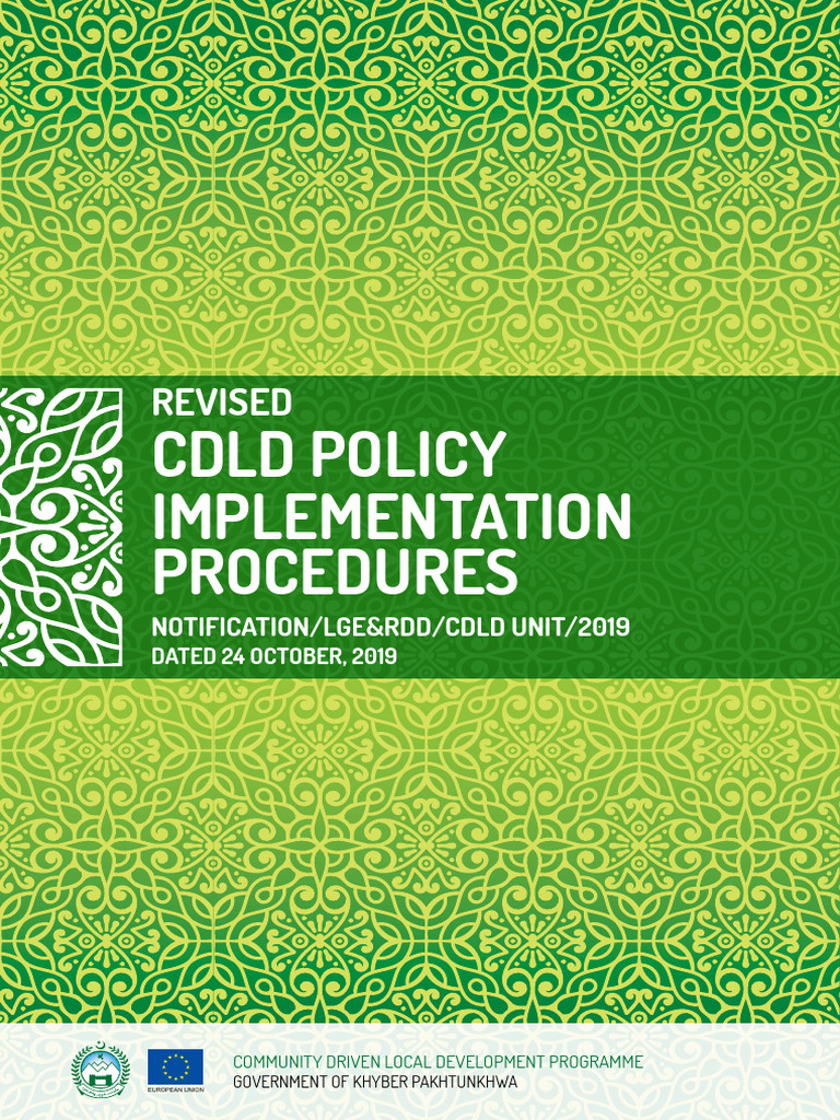Revised CDLD Policy Implementation Guide | PDF | European Union ...
