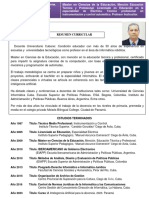 Curriculum MSc. Prof. Roberto M. Manes Martinez... Cuba