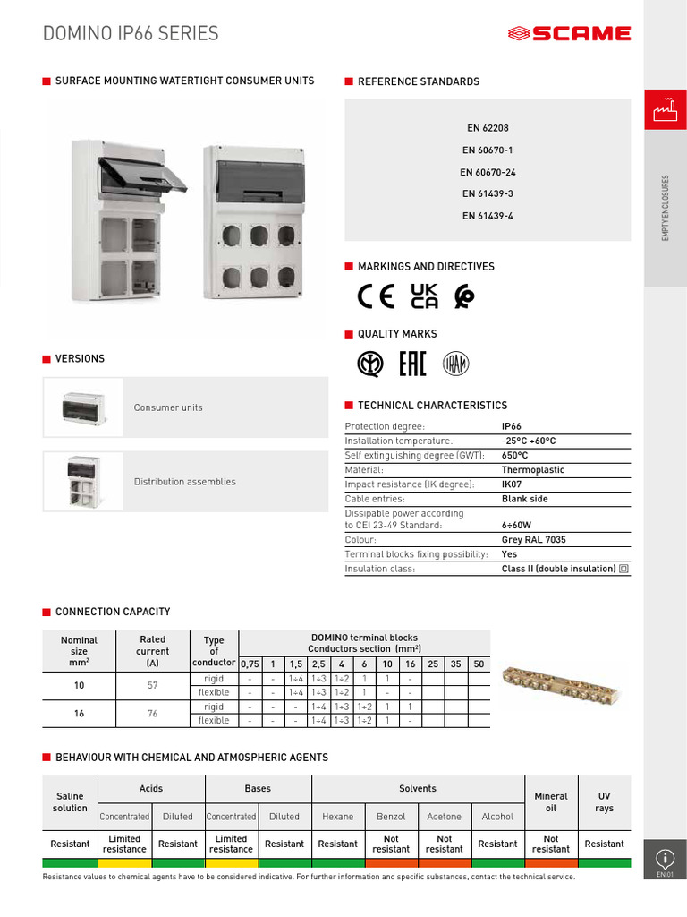 Domino Ip66 - en - 01 | PDF | Insulator (Electricity) | Electrical ...