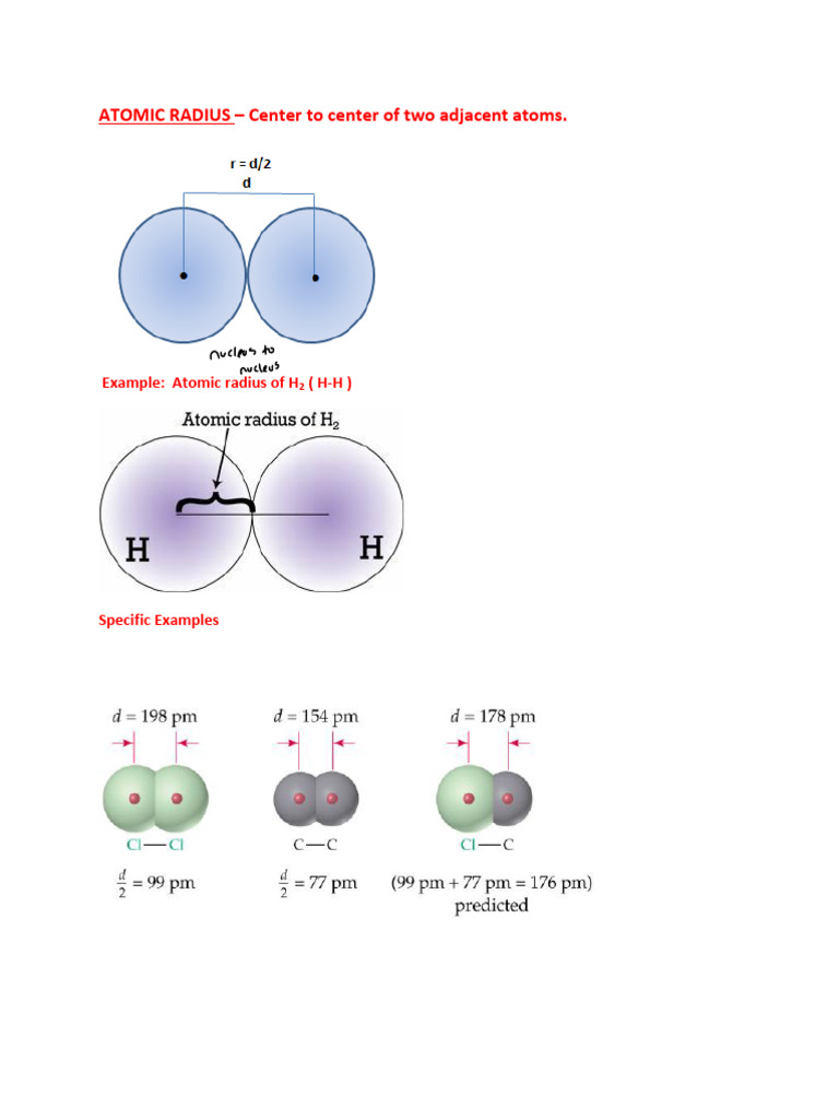 Atomic Radius | PDF