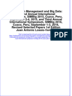 Download textbook Information Management And Big Data Second Annual International Symposium Simbig 2015 Cuzco Peru September 2 4 2015 And Third Annual International Symposium Simbig 2016 Cusco Peru September ebook all chapter pdf 