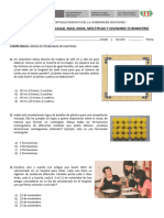 Evaluación Sobre Divisibilidad, MCD, MCM, Múltiplos y Divisores