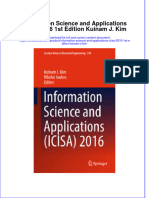 PDF Information Science and Applications Icisa 2016 1St Edition Kuinam J Kim Ebook Full Chapter