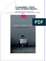 Download textbook Health Inequalities Critical Perspectives 1St Edition Bambra ebook all chapter pdf 