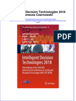 Download textbook Intelligent Decision Technologies 2018 Ireneusz Czarnowski ebook all chapter pdf 