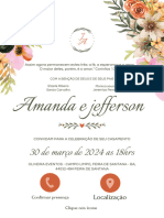 Convite Amanda & Jefferson