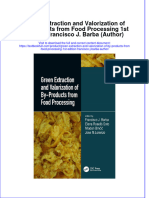 PDF Green Extraction and Valorization of by Products From Food Processing 1St Edition Francisco J Barba Author Ebook Full Chapter