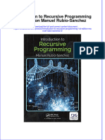 Textbook Introduction To Recursive Programming 1St Edition Manuel Rubio Sanchez 2 Ebook All Chapter PDF
