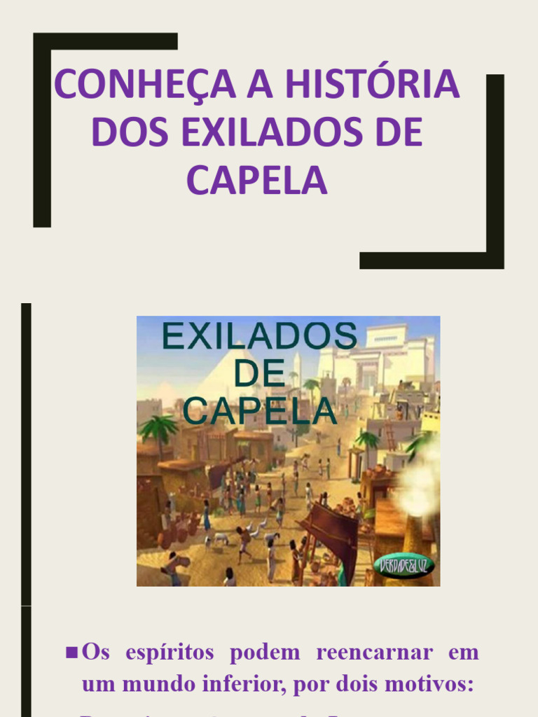 Conheça A História Dos Exilados de Capela | PDF | Igreja católica ...