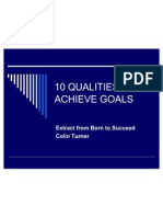 10 Qualities To Achieve Goals