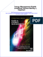 Download pdf Guide To Energy Management Eighth Edition International Version Barney L Capehart ebook full chapter 