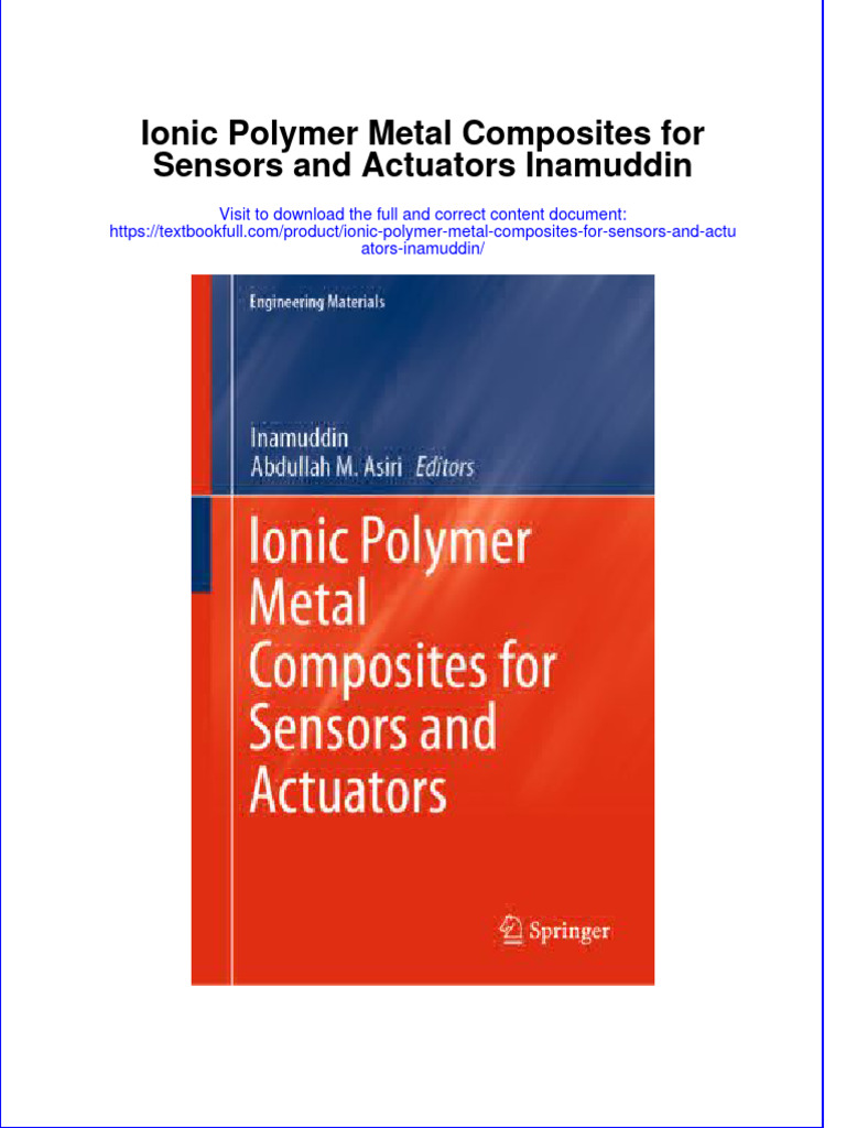 Textbook Ionic Polymer Metal Composites For Sensors and Actuators