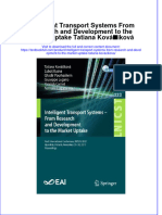 Textbook Intelligent Transport Systems From Research and Development To The Market Uptake Tatiana Kovacikova Ebook All Chapter PDF