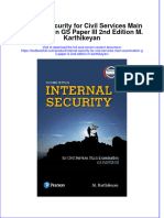 Download pdf Internal Security For Civil Services Main Examination Gs Paper Iii 2Nd Edition M Karthikeyan ebook full chapter 
