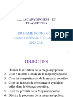 MEGACARYOPOIESE ET PLAQUETTES