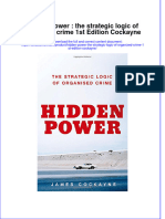 Download textbook Hidden Power The Strategic Logic Of Organized Crime 1St Edition Cockayne ebook all chapter pdf 