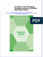 Download textbook Heuristic Search The Emerging Science Of Problem Solving 1St Edition Said Salhi Auth ebook all chapter pdf 