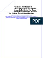 Textbook International Handbook of Psychological Well Being in Children and Adolescents Bridging The Gaps Between Theory Research and Practice 1St Edition Bonnie Kaul Nastasi Ebook All Chapter PDF