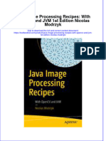 Download textbook Java Image Processing Recipes With Opencv And Jvm 1St Edition Nicolas Modrzyk ebook all chapter pdf 
