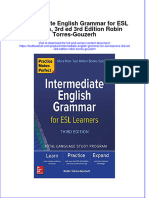 PDF Intermediate English Grammar For Esl Learners 3Rd Ed 3Rd Edition Robin Torres Gouzerh Ebook Full Chapter