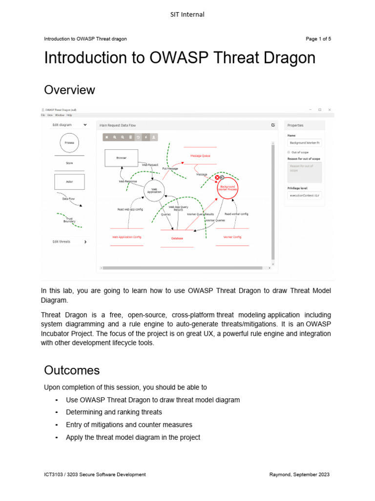 X04 - OWASP Threat Dragon-2023 | PDF | Application Software | Vertex ...